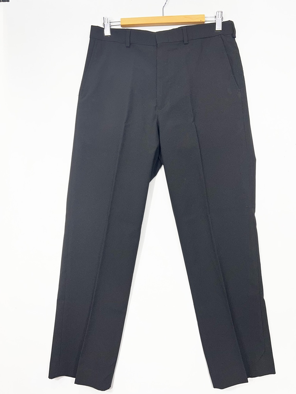 David Taylor Black Men's Dress Pants